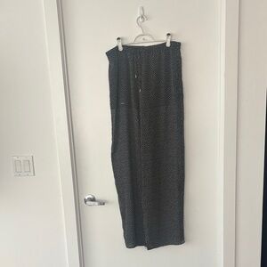 Zara Black and White Polka Dot sheer pants with lining